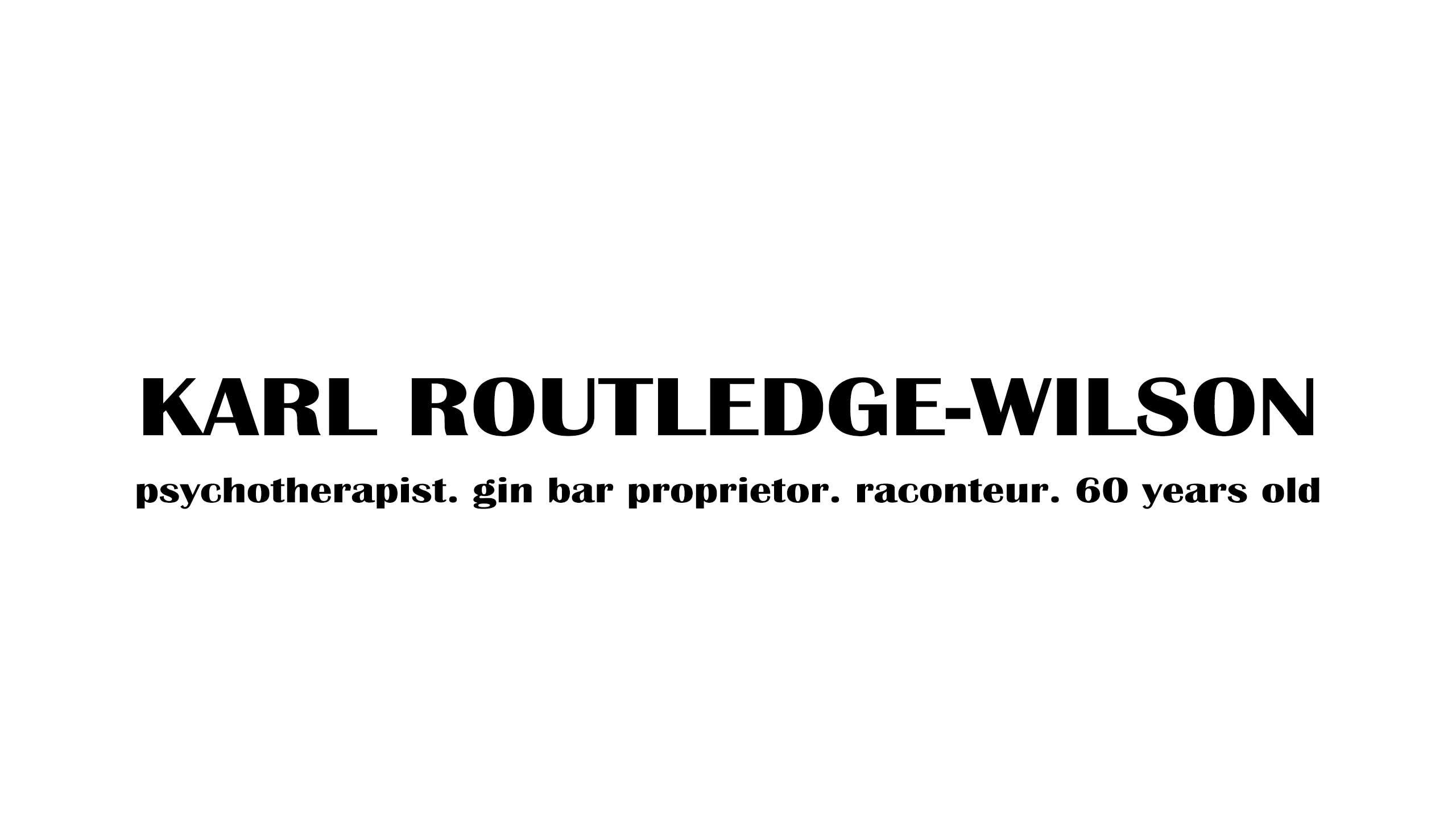 Karl Rutledge The Art of Ageing